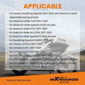 Rear 1 Lowering Kits compatible for Harley fit for Street Glide FLHXSE for Road Glide